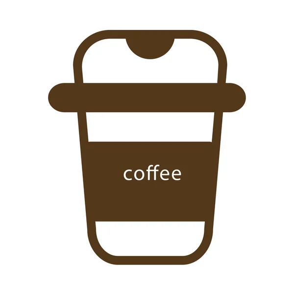 Heißer Kaffee zum Mitnehmen — Stockvektor
