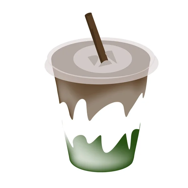 Glace thé vert expresso — Image vectorielle