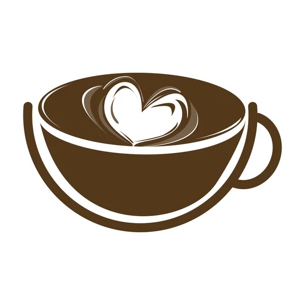 Hot τέχνη latte — Διανυσματικό Αρχείο
