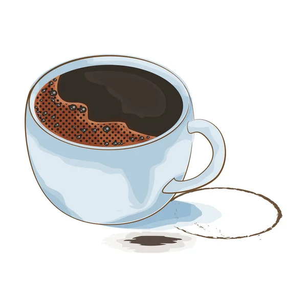 Vector aquarel-stijl koffie — Stockvector