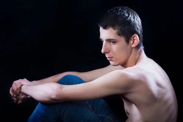 Young man depression — Stock Photo, Image