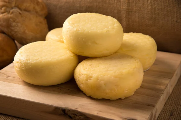 Artesanal gourmet cheese — Stok fotoğraf