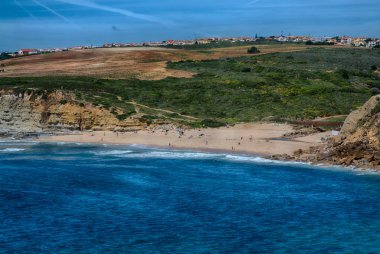 Ribeira de Ilhas Beach in Ericeira Portugal.