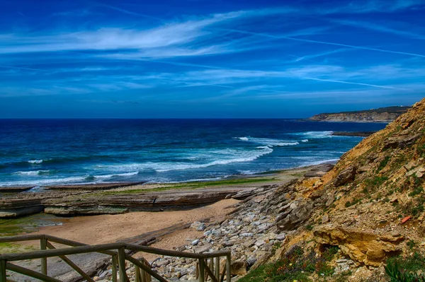 Playa de Pedra Branca en Ericeira Portugal . —  Fotos de Stock