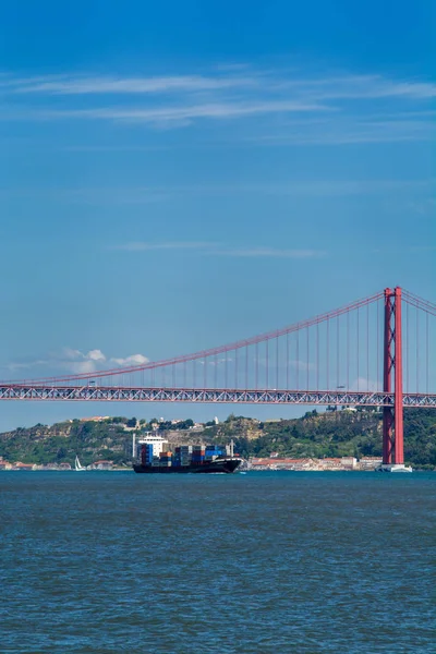 Most Tejo v Lisabonu — Stock fotografie