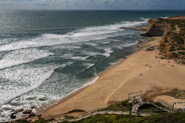 Ribeira de Ilhas Beach in Ericeira Portugal.