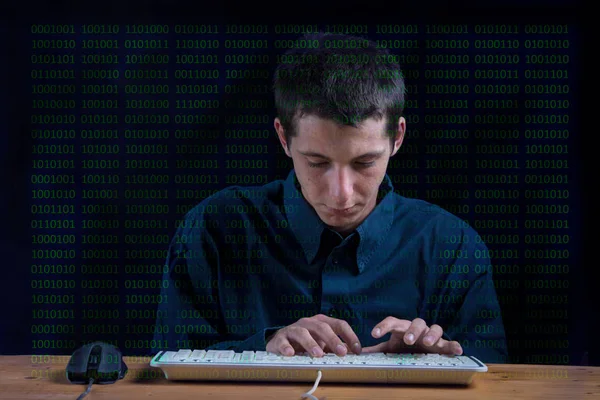 programmer using the computer