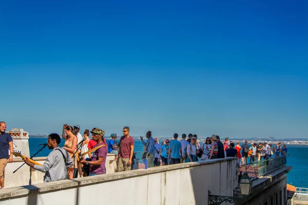 Pohled na Lisabon Portugalsko. — Stock fotografie