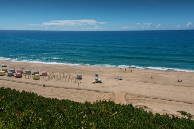 Pisao plaj Santa Cruz, Portekiz.