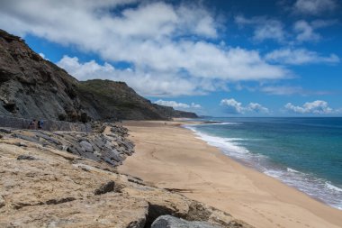Porto das Barcas beach in Lourinha, Portugal.