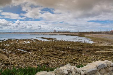 Quebrado plaj Peniche, Portekiz.