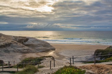 Rei yapmak kortiko beach Obidos, Portekiz.