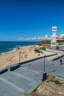 Santa Helena beach Santa Cruz, Portekiz.