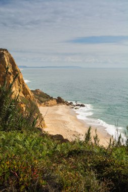 Vale Furado beach in Alcobaca, Portugal.