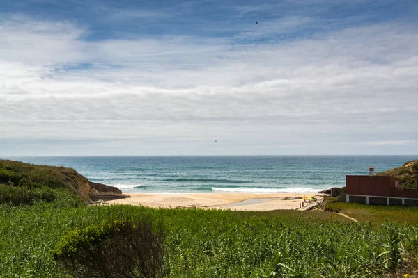 Agua Madeiros beach in Sao Pedro de Moel, Portugal. — 图库照片