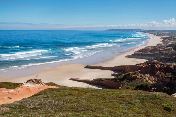 Playa de Almagreira en Baleal, Portugal . — Foto de Stock