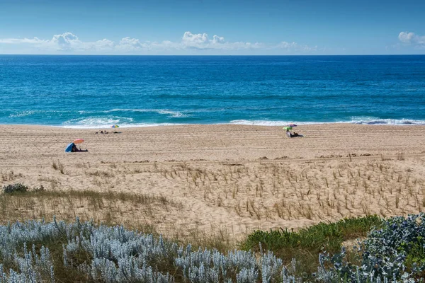 Playa Azul en Silveira, Portugal . — Foto de Stock