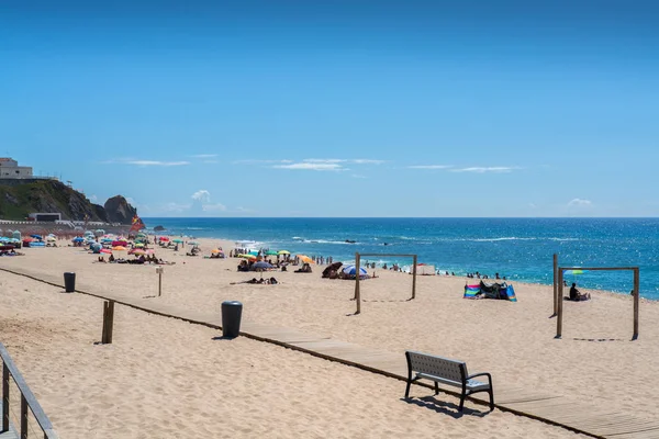 Fisica beach Santa Cruz, Portugália. — Stock Fotó