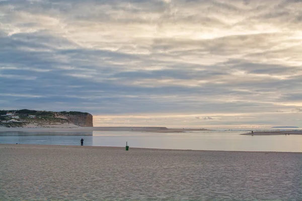 Foz do Arelho beach in Foz do Arelho, Portugal. — Stock fotografie
