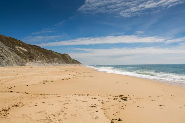 Pedra do Ouro beach in Sao Pedro de Moel, Portugal.
