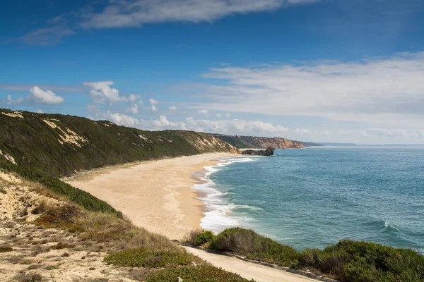Polvoeira plaj Alcobaca, Portekiz.