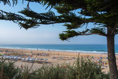 Carcavelos beach in Carcavelos, Portugal.