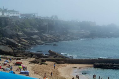 Ericeira, Portekiz 'deki Pescadores plajı..