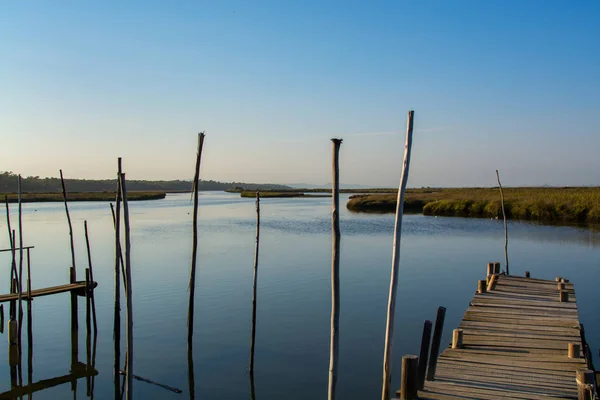 River sado in Comporta, Alentejo Portugal. — Stok fotoğraf