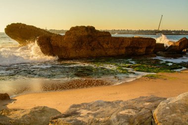 Pescadores plaj Ericeira Village, Portekiz.