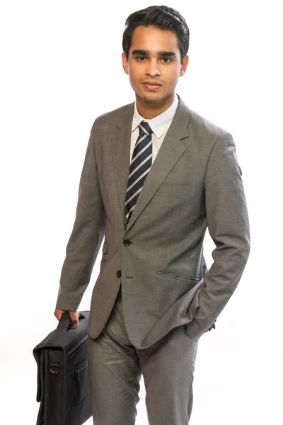 Joven hombre de negocios en traje — Foto de Stock