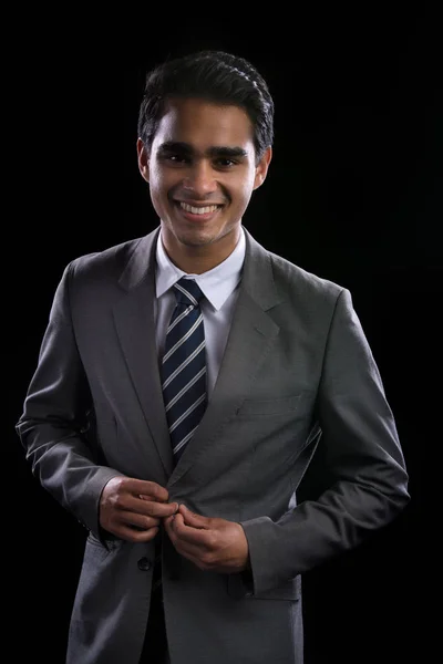 Young business man in suit — Stock Photo, Image