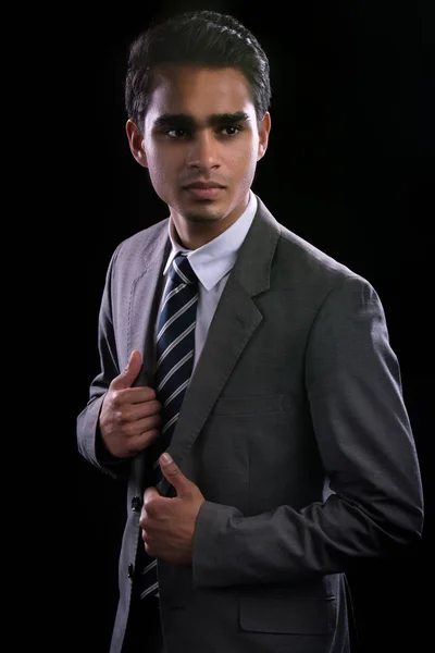 Young business man in suit — Stock Photo, Image