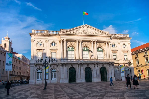 Lisbon city hall w centrum Lizbony — Zdjęcie stockowe