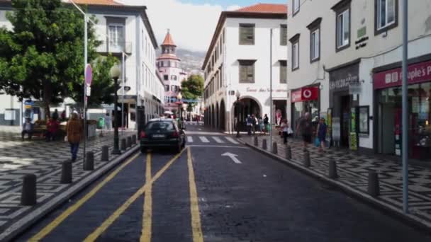 葡萄牙马德拉 2019年11月29日 葡萄牙马德拉岛的Funchal — 图库视频影像