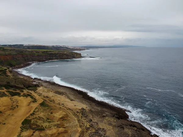 Plaja Crazy Left din Ericeira Portugalia — Fotografie, imagine de stoc