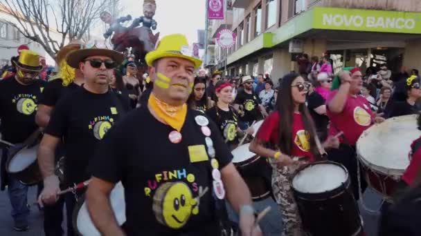 Torres Vedras Portugal Febrero 2020 Desfile Carnaval Torres Vedras Portugal — Vídeo de stock