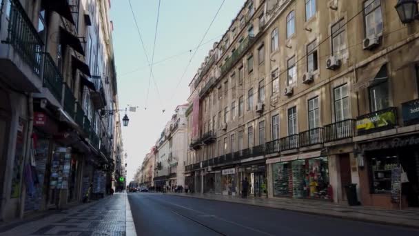 Lizbon Portekiz Mart 2020 Lizbon Şehir Merkezi Manzarası — Stok video