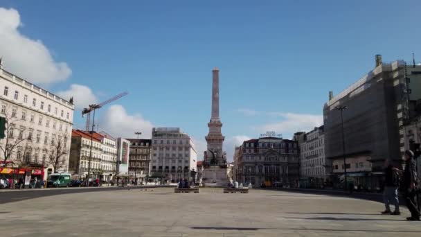 Lizbona Portugalia Marca 2020 Widok Centrum Lizbony — Wideo stockowe