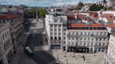 Lizbon şehir merkezi manzarası