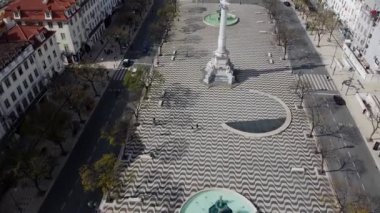 Lizbon şehir merkezi manzarası