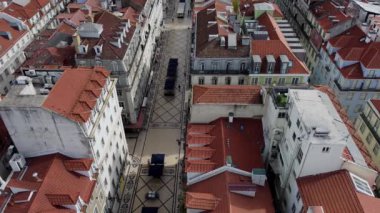 Lizbon şehir merkezi manzarası