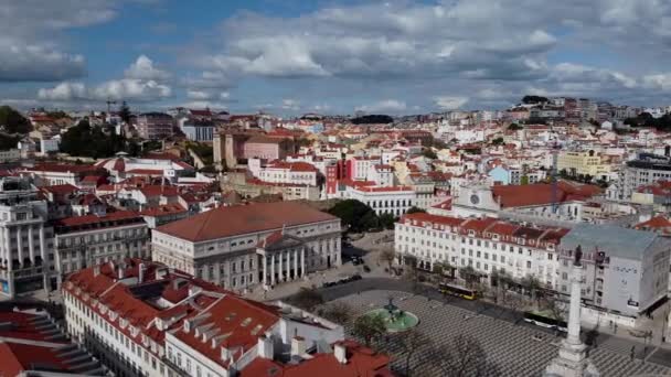 Widok Centrum Lizbony — Wideo stockowe