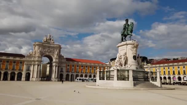 Lisboa Portugal Abril 2020 Vista Del Centro Lisboa — Vídeos de Stock