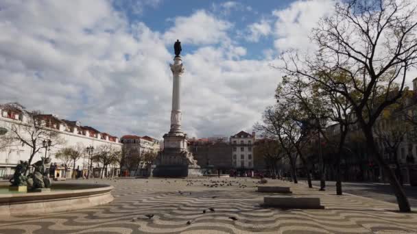 Lisbon Portugal April 2020 Pemandangan Pusat Kota Lisbon — Stok Video