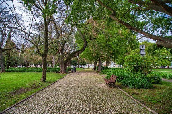 Lissabon Portugal April 2020 Blick Auf Den Stadtteil Belem Lissabon — Stockfoto