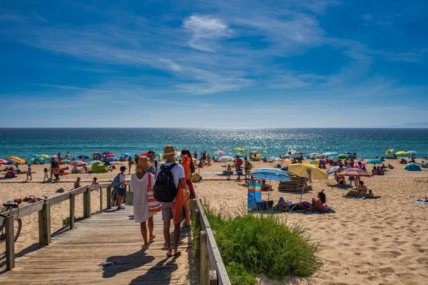 Setubal, Portekiz. 24 Mayıs 2019. Alentejo Portekiz 'deki Comporta Plajı 