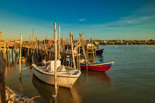 Tipical Carrasqueira Pier River Sado Alentejo Portugal Royalty Free Stock Images