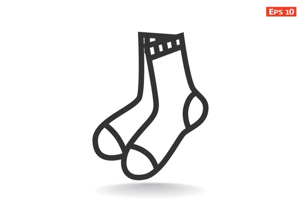 Ikon web kaos kaki - Stok Vektor