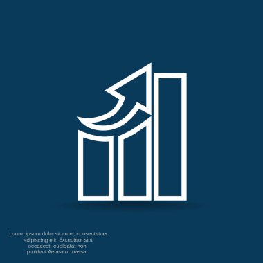 iş büyüyen grafik sunum simgesini