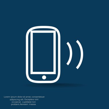 Boş ekranlı basit akıllı telefon